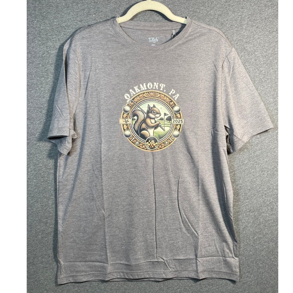 1764 Signature Mens Oakmont PA 2025 Golf Graphic Tee Heather Grey Medium SV17825